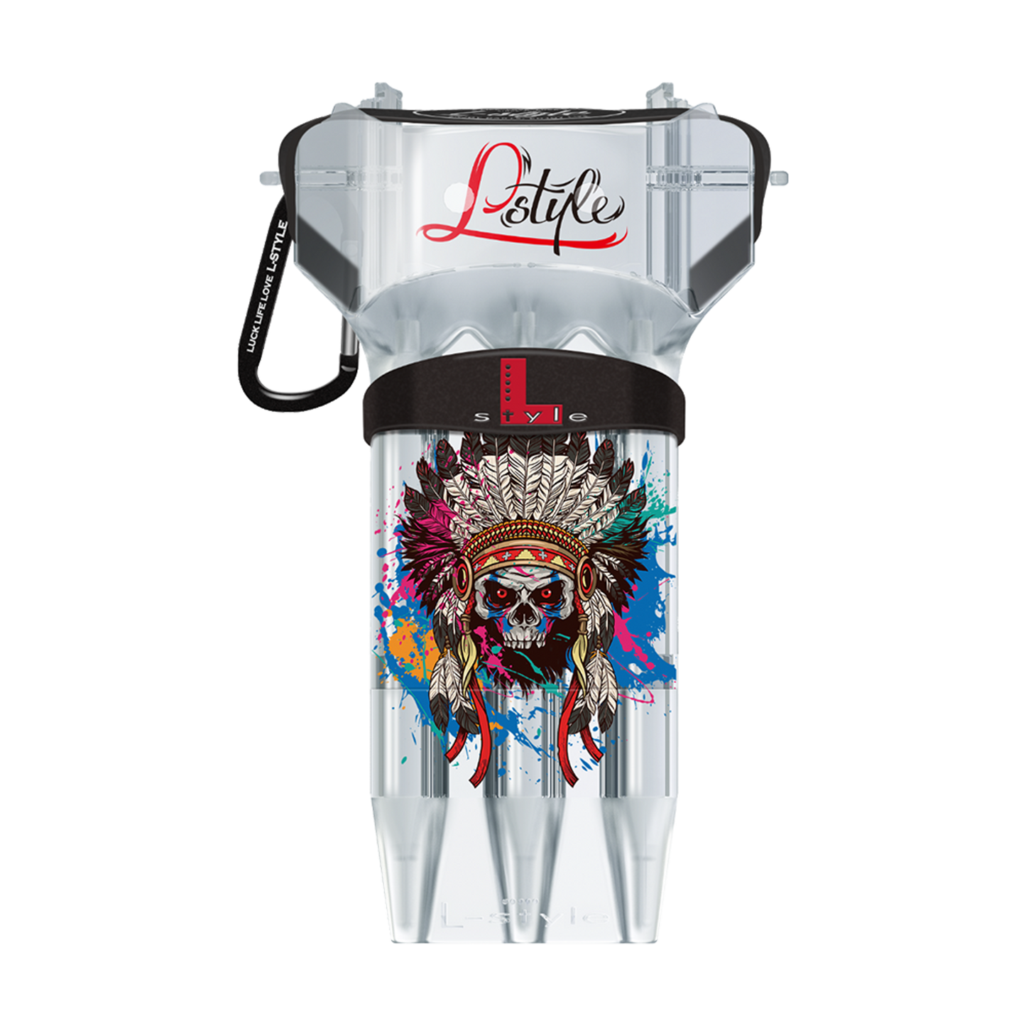 L-Style Krystal One Chief Skull Clear Dartcase