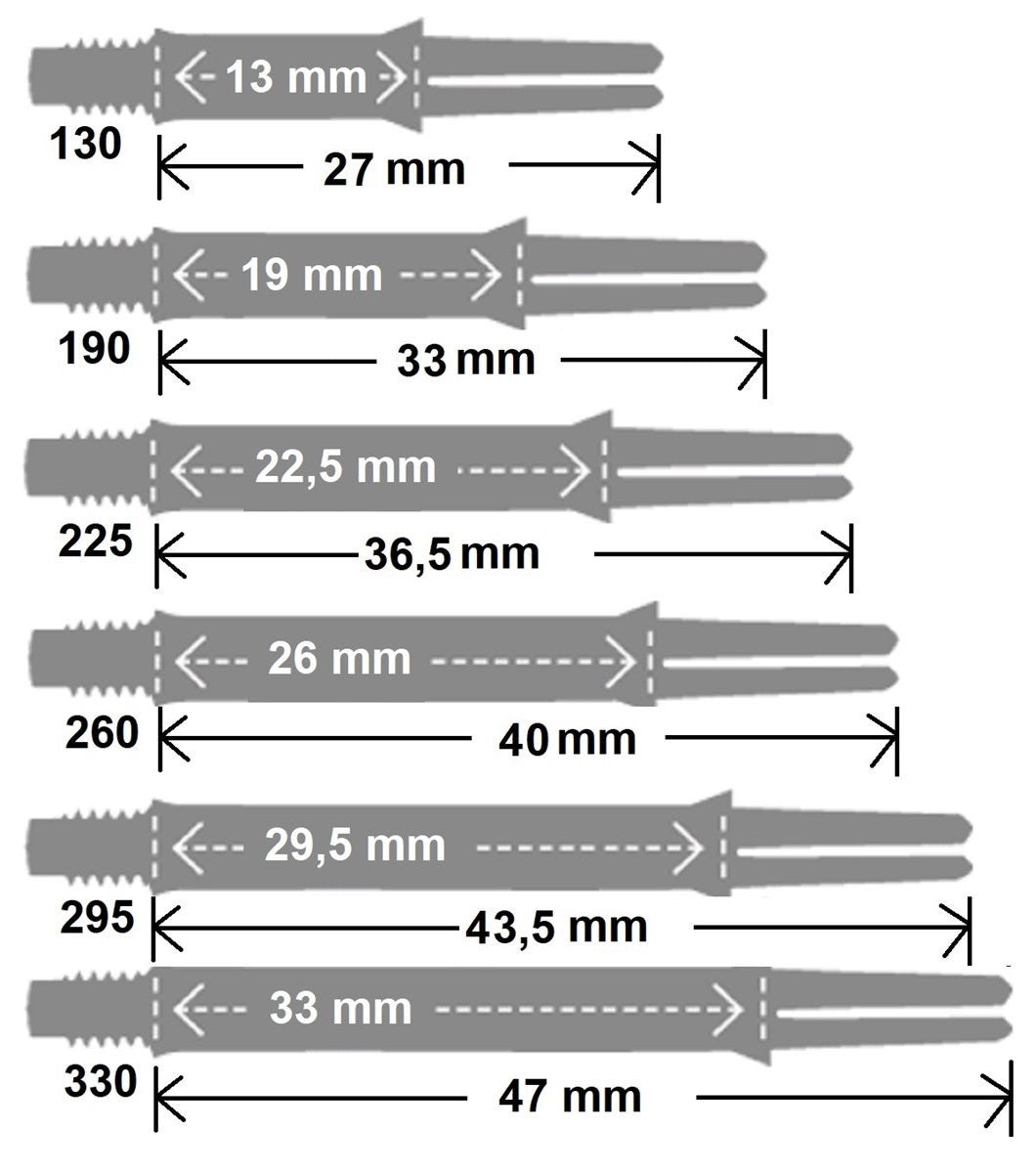 L-Style L-Shaft Locked Straight N9 TwinColor Klar Shafts
