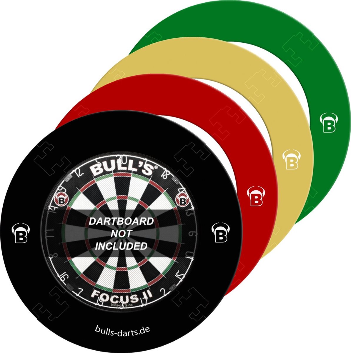 Bull's Quarterback Surround Wandschutz Dartscheib Surround 4 tlg.