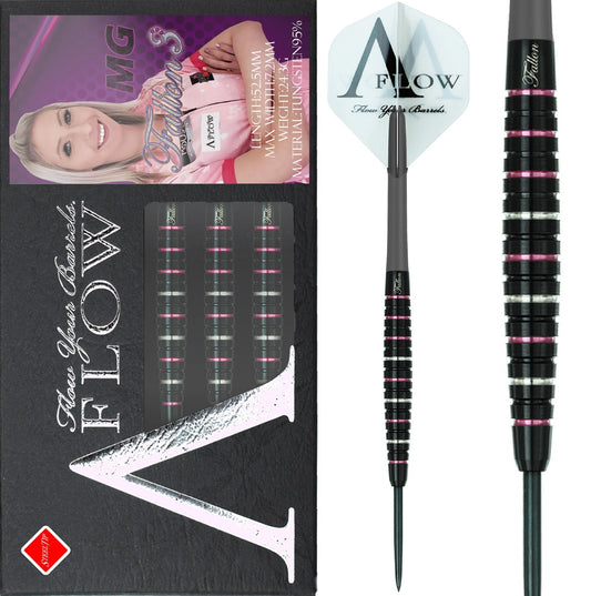 Dynasty Black Line Fallon Sherrock 3 MG Gold Steeldarts 22 g